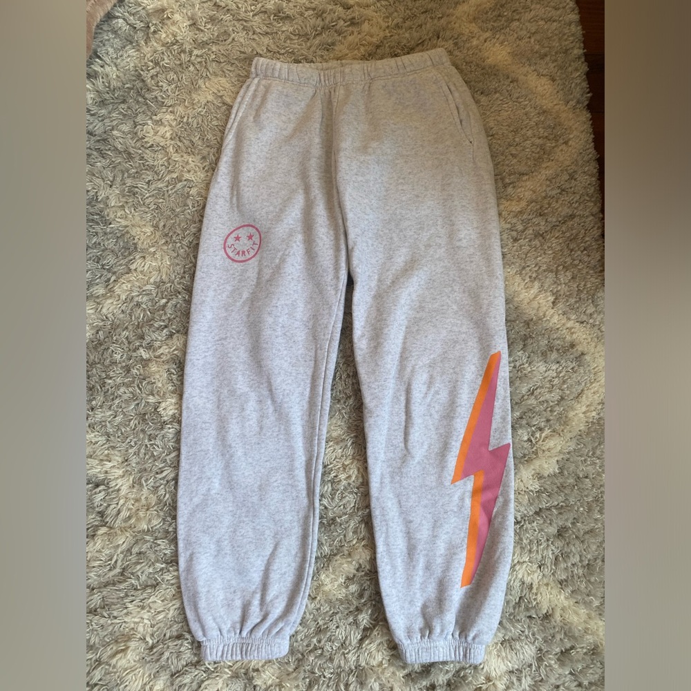 STARFIT 3D BOLT SWEATS!⚡️💗🧡 SIZE: medium (GRAY)